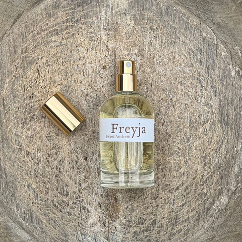 Freyja - warm amber, comforting tonka bean, & tranquil blueberry...