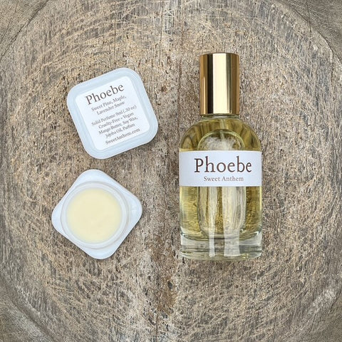 Phoebe - lavender, snow, & sweet pine