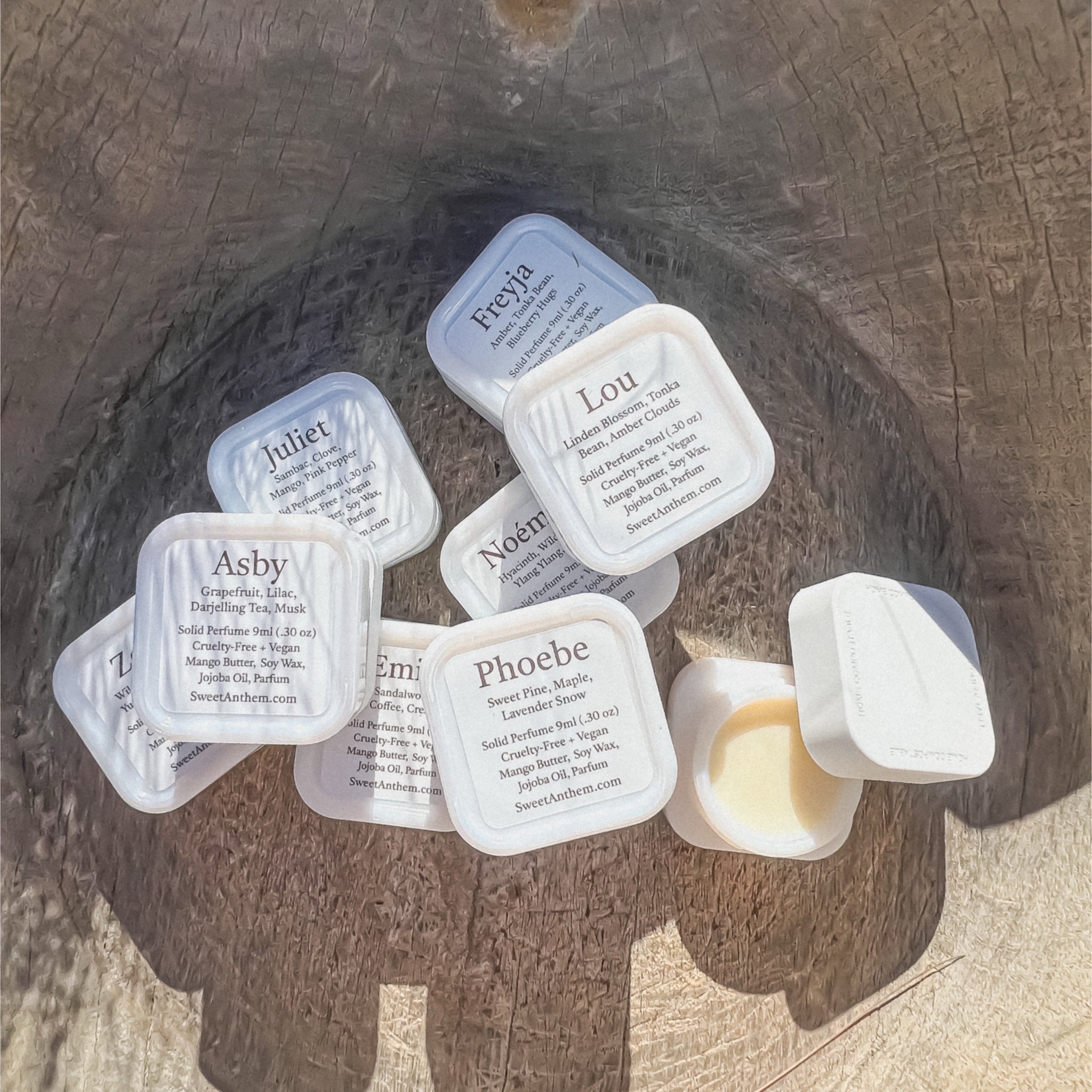 Sweet Anthem Solid Perfume Jars