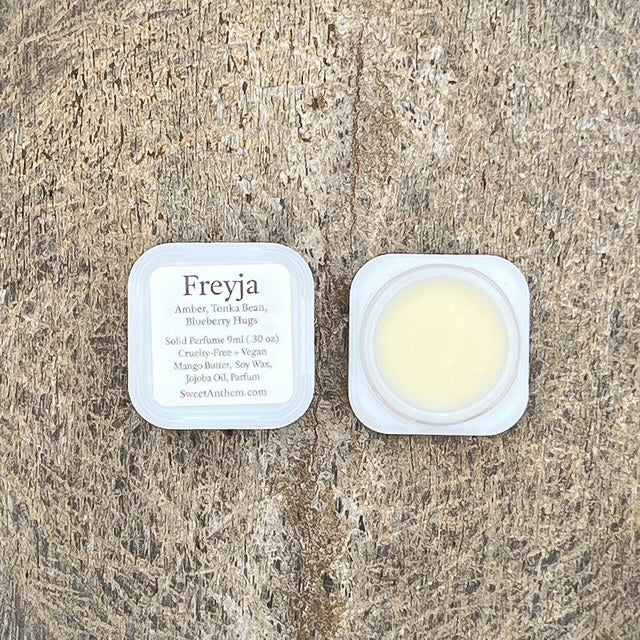 Freyja - warm amber, comforting tonka bean, & tranquil blueberry...